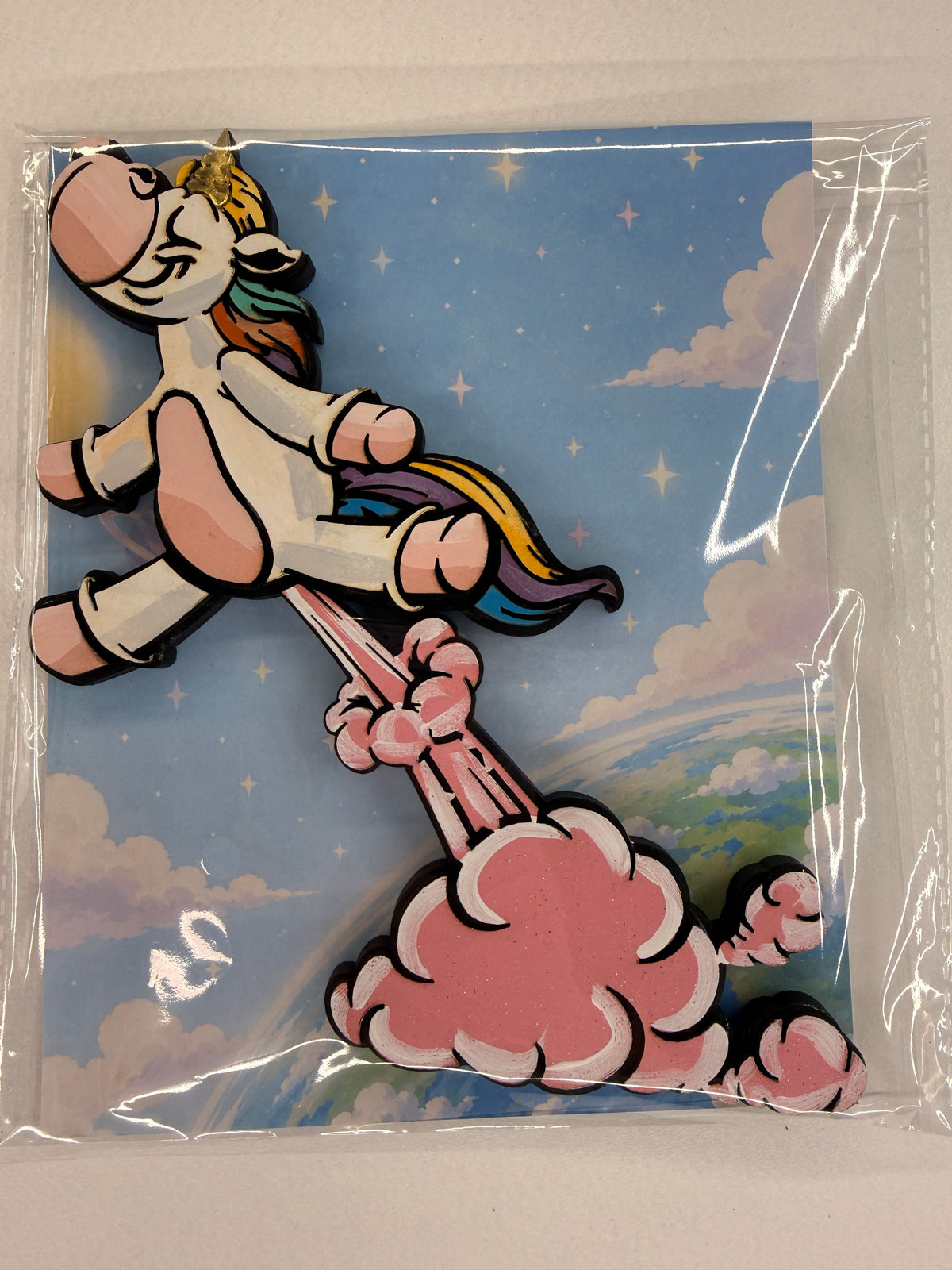 LARGE Cartoon Army Minis Magnet Farting Unicorn Pastel
