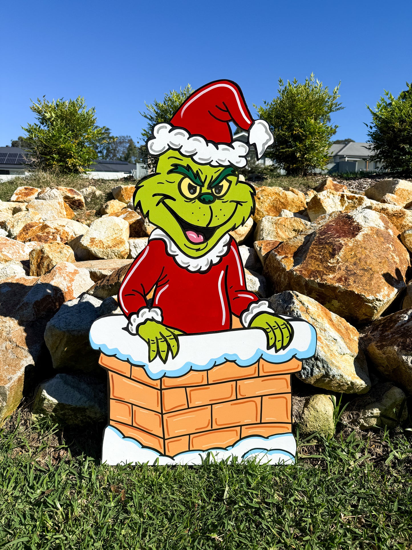 Grinch in Chinney Christmas