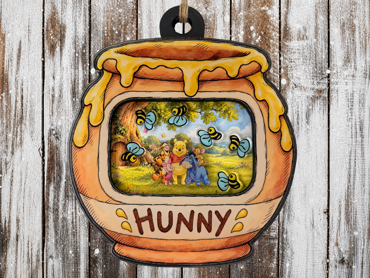 Winnie the Pooh Christmas Decoration Ornament Large shaker