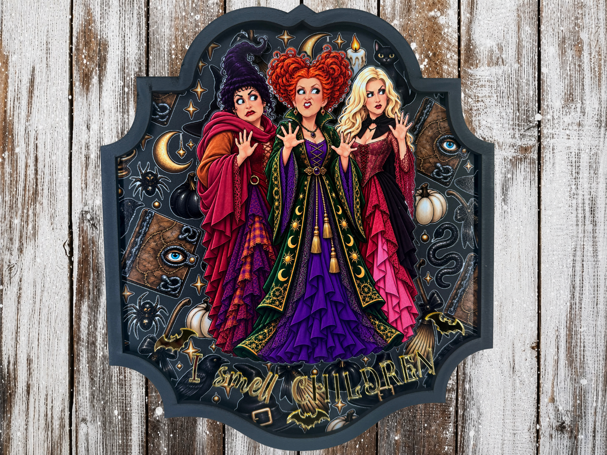 Hocus Pocus Halloween Decoration includes stand