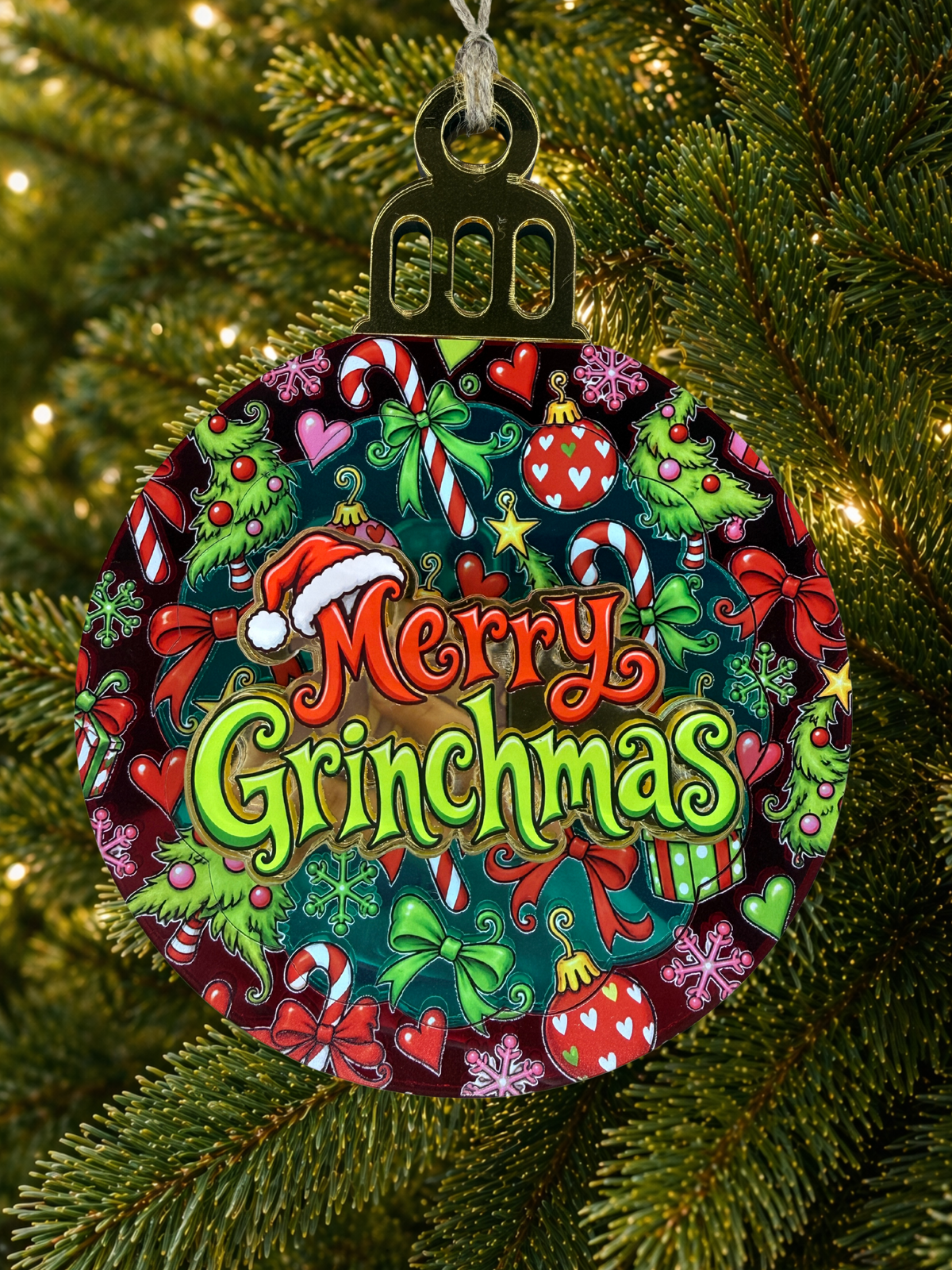 Grinch merry Christmas Christmas Decoration Ornament Bauble