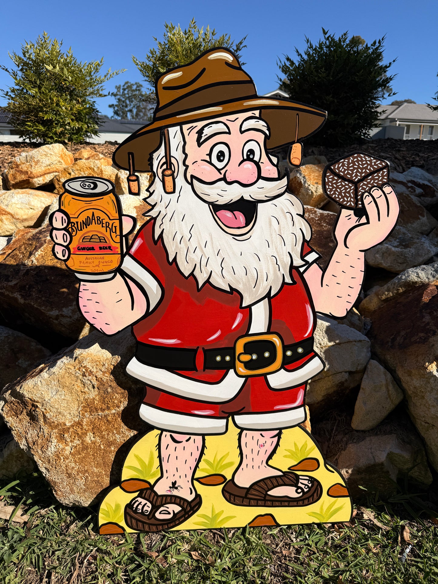 Ginger Beer & Lamington Santa Christmas