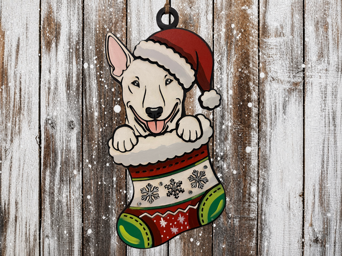 Large Hanging Christmas Decoration Dog