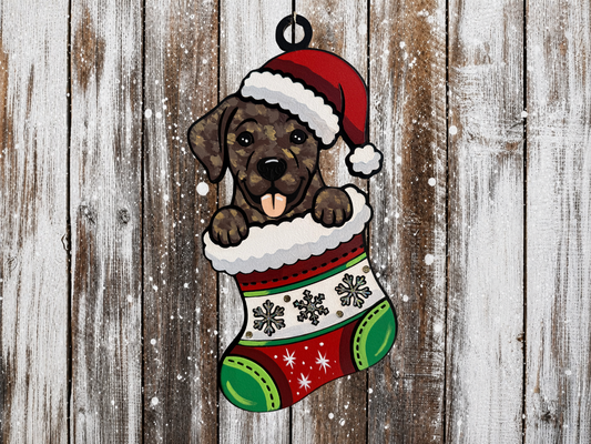Large Hanging Christmas Decoration Dog