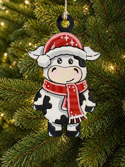 Cartoon Army Minis - Christmas Ornament Cow