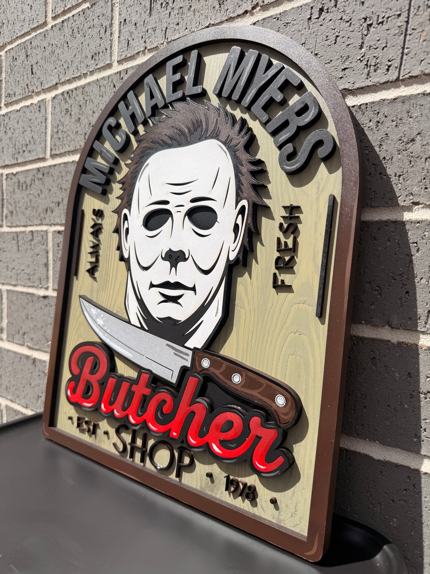 Michael Myers Butcher Shop Memorabilia