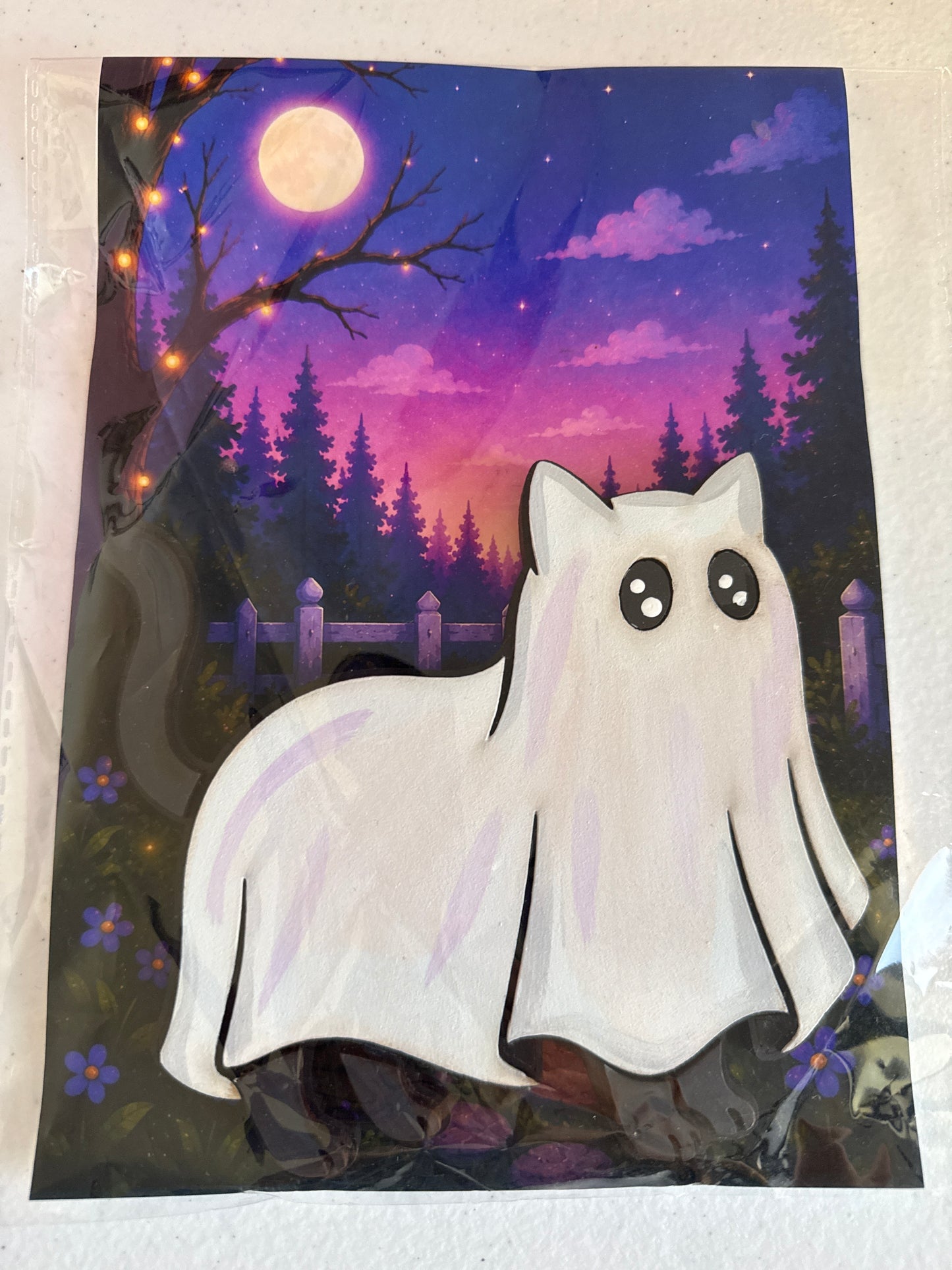 Cartoon Army Minis Magnet cat ghost