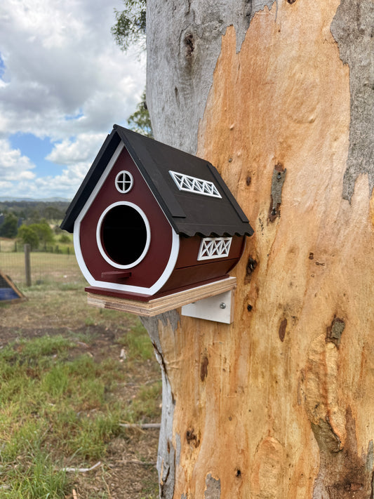 Redwood hollow Birdhouse
