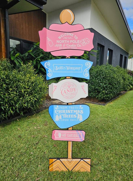 PICKUP ONLY Directional Christmas sign