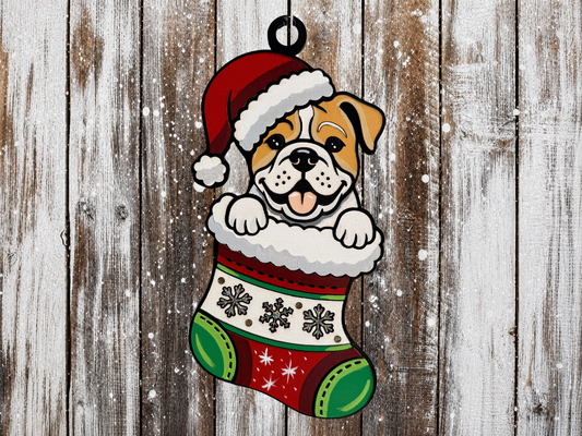 Large Hanging Christmas Decoration Dog
