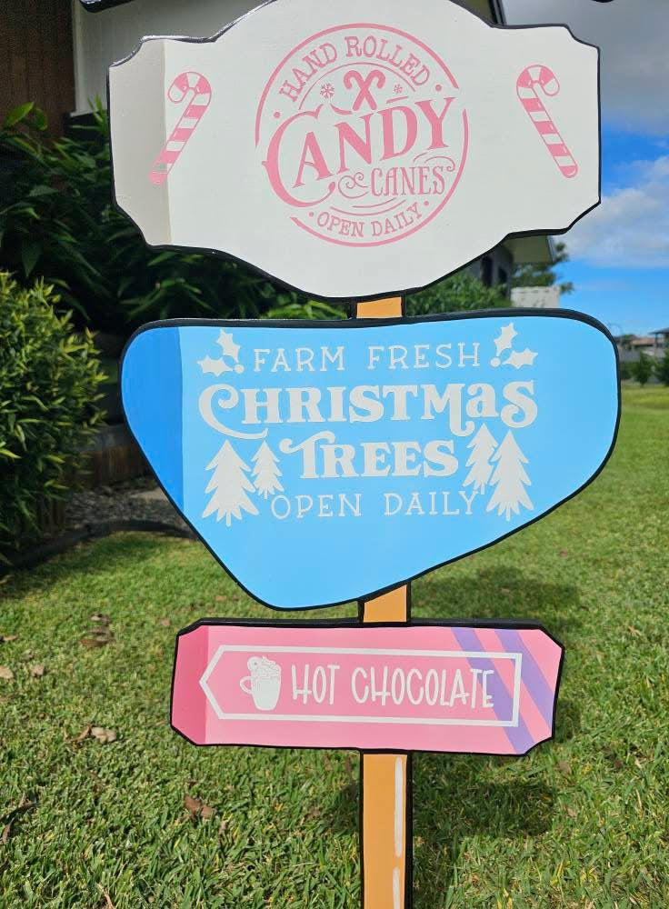 PICKUP ONLY Directional Christmas sign