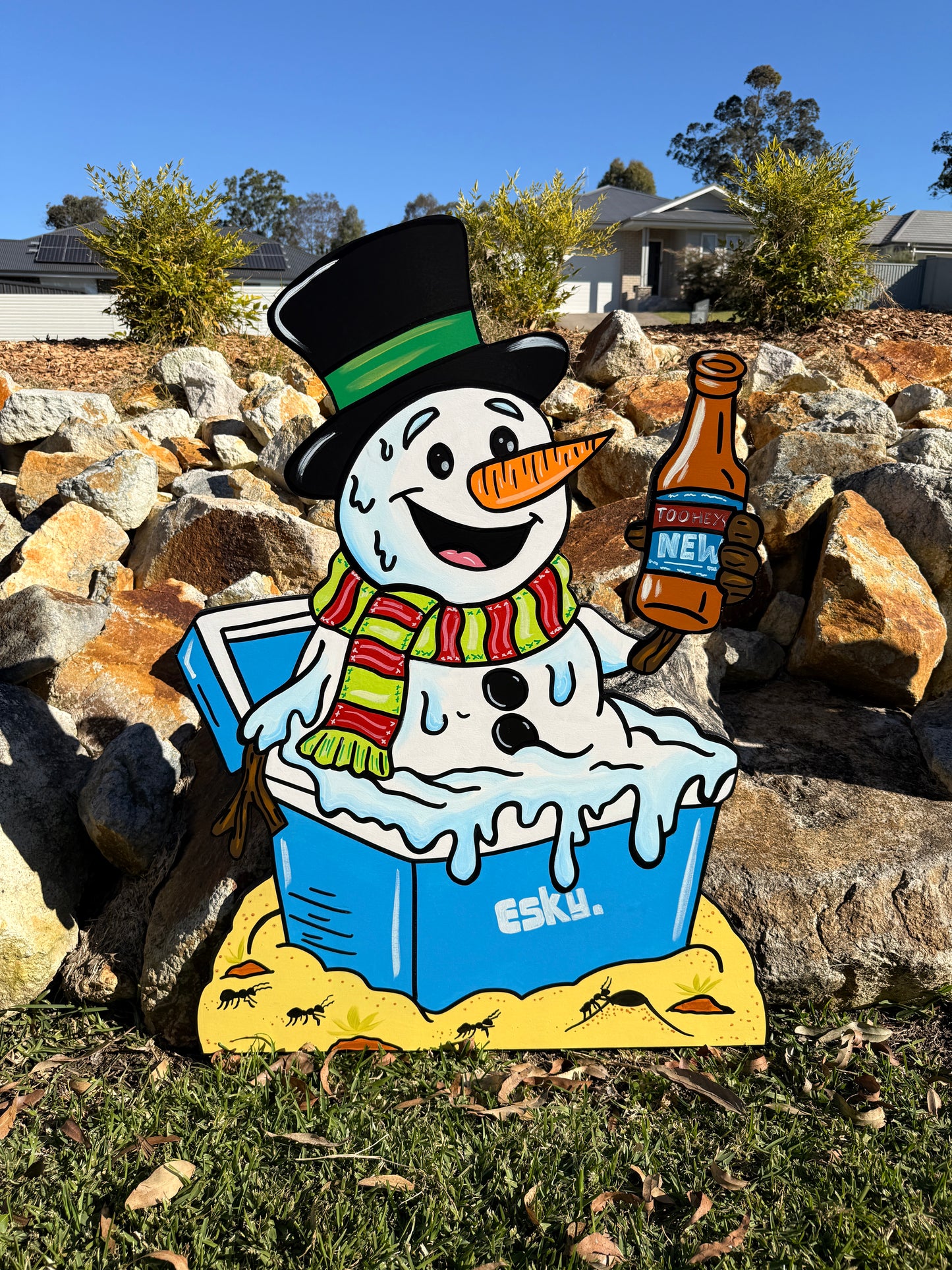 Snowman in an Esky Christmas