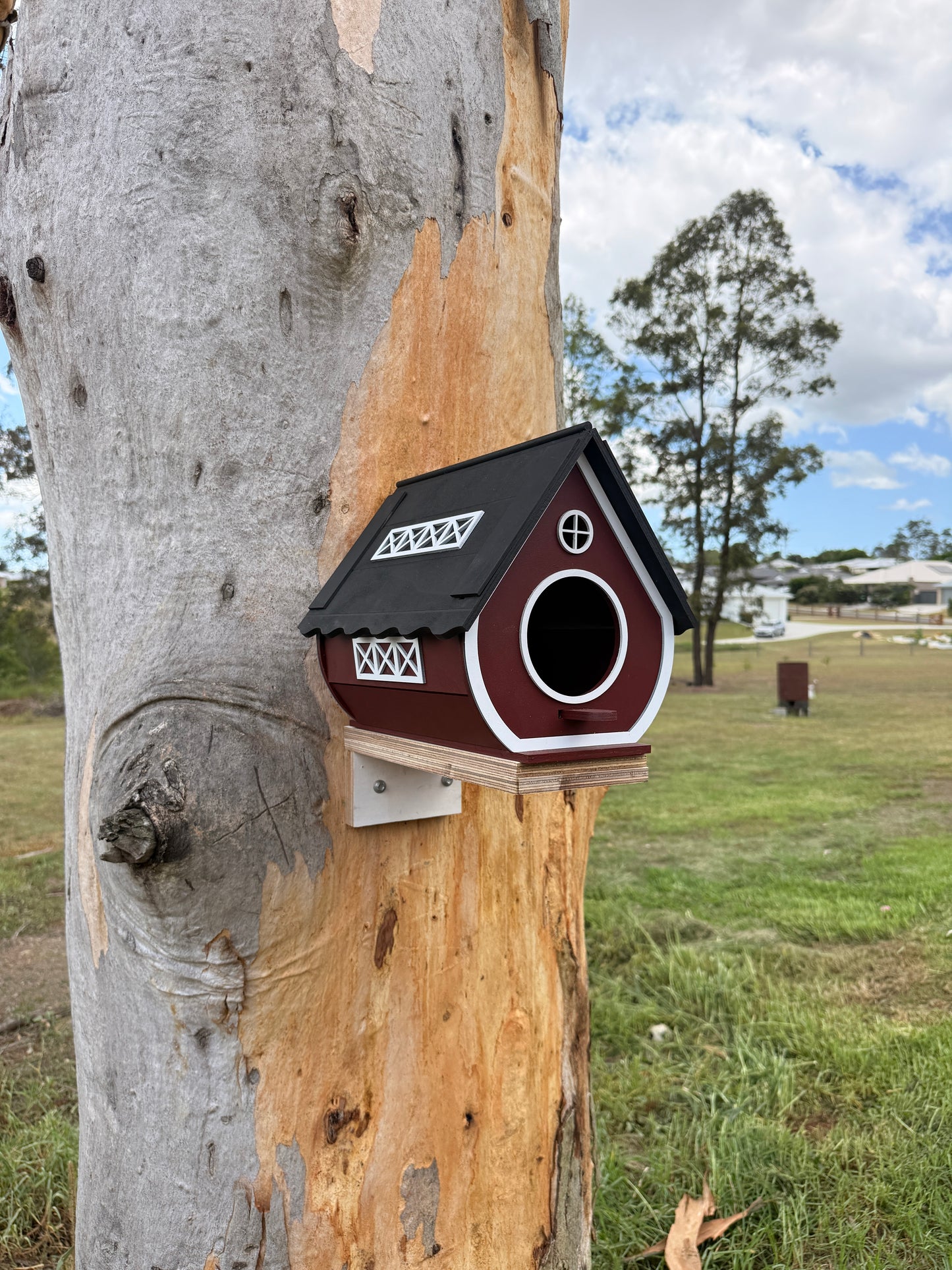 Redwood hollow Birdhouse
