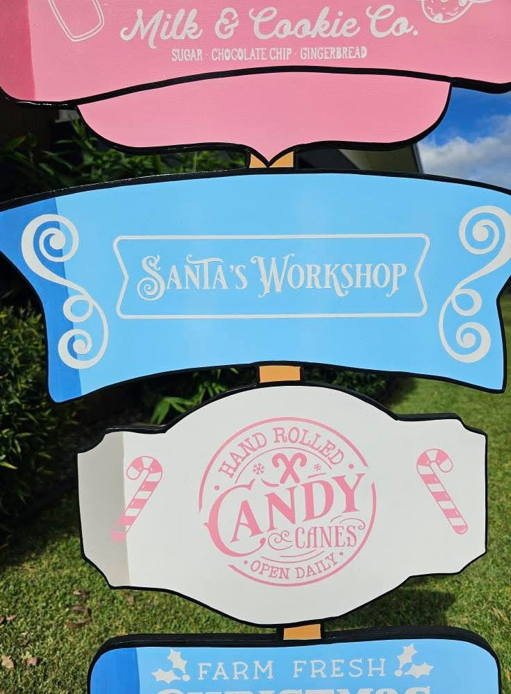 PICKUP ONLY Directional Christmas sign