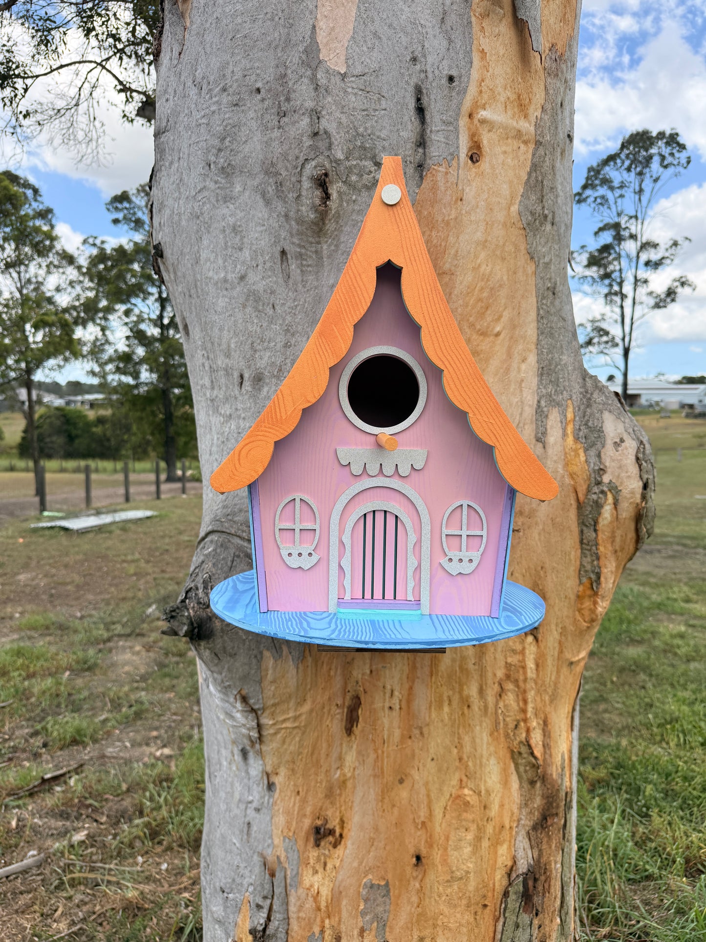 Sugarplum Manor - Grand Pastel Fairy  Birdhouse