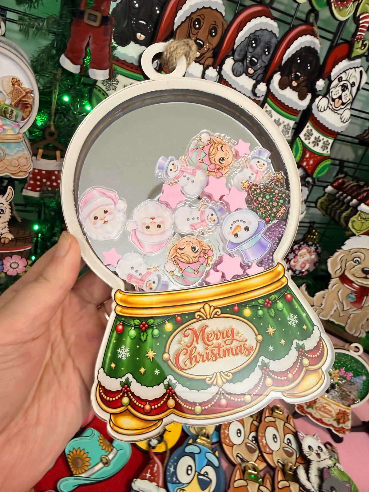 Cartoon Army Minis - Christmas Ornament snow globe shaker
