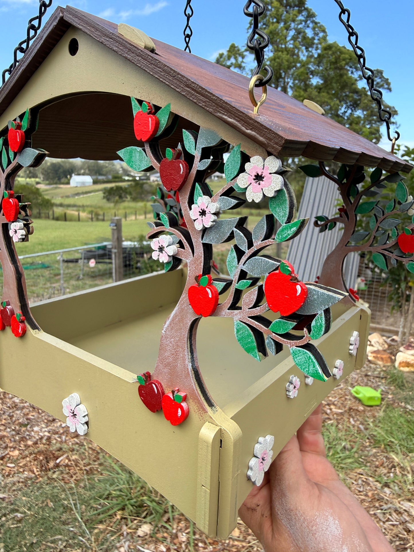 Apple Tree Bird Feeder Birdhouse