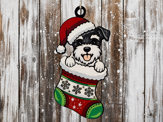 Large Hanging Christmas Decoration Dog