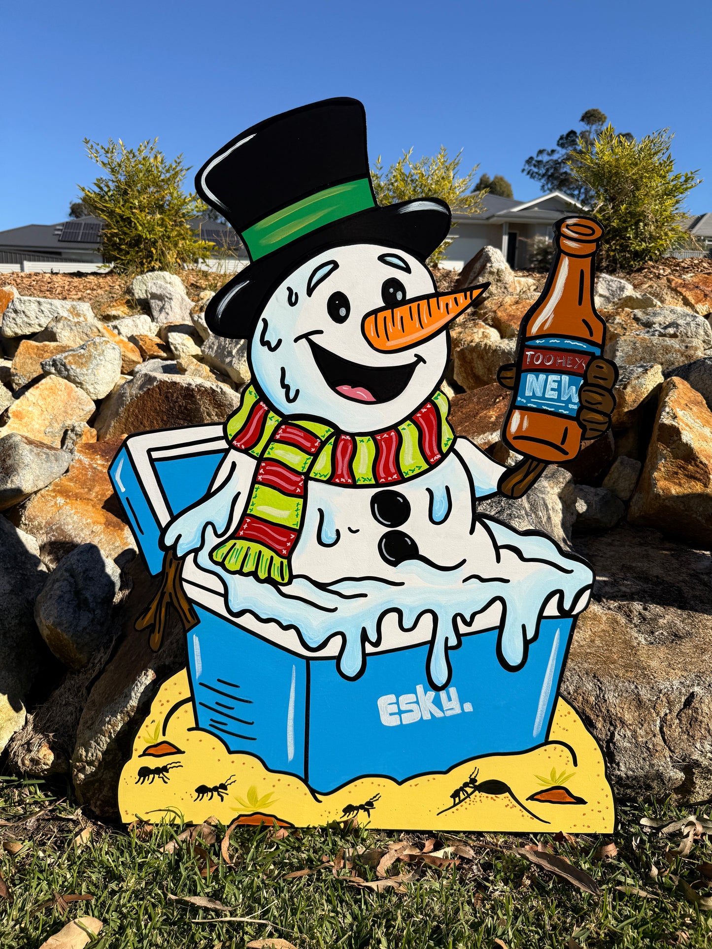Snowman in an Esky Christmas