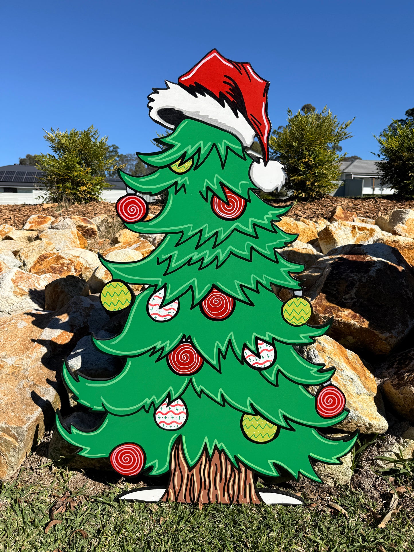 PICKUP ONLY Grinch style tree Christmas