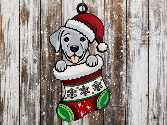 Large Hanging Christmas Decoration Dog