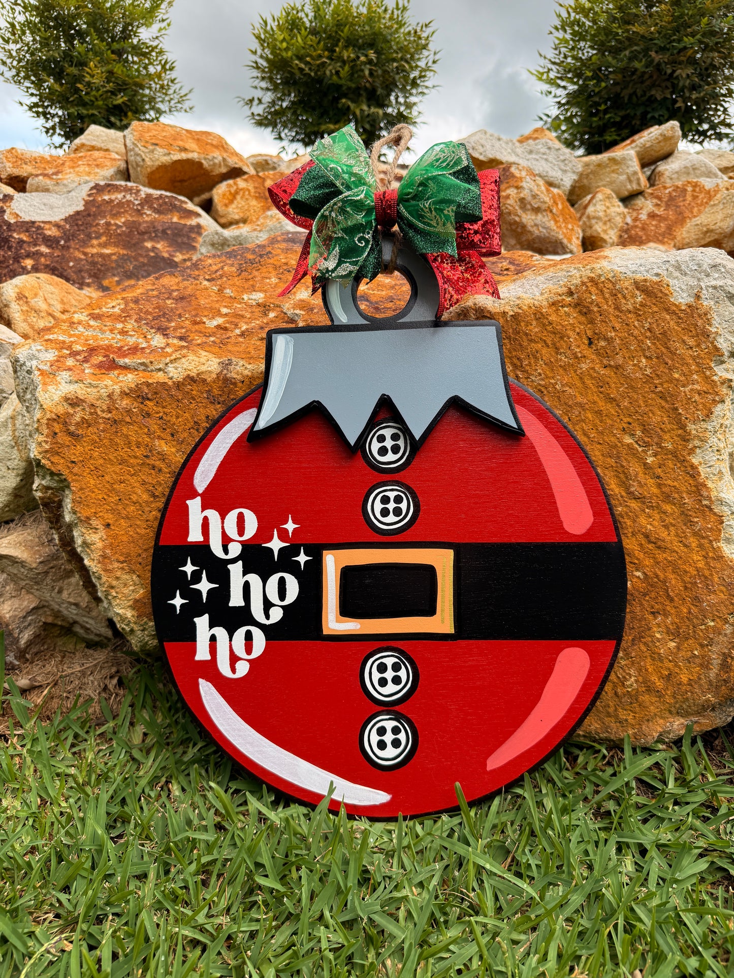 Ho Ho Ho door hanger Christmas