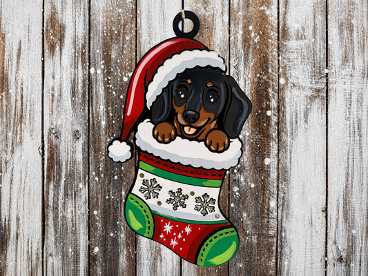 Large Hanging Christmas Decoration Dog