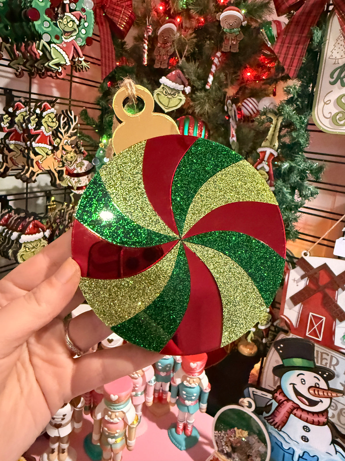 Christmas Decoration Ornament peppermint candy