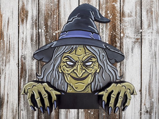 Large Halloween Decoration Fence Sitter