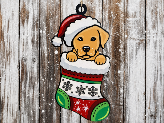 Large Hanging Christmas Decoration Dog