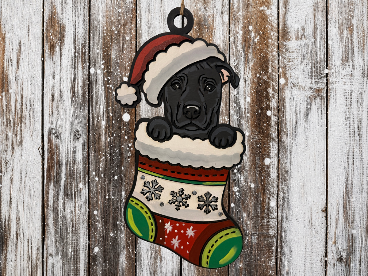 Large Hanging Christmas Decoration Dog
