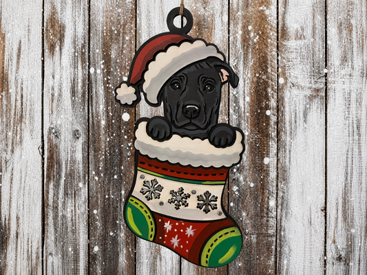 Large Hanging Christmas Decoration Dog