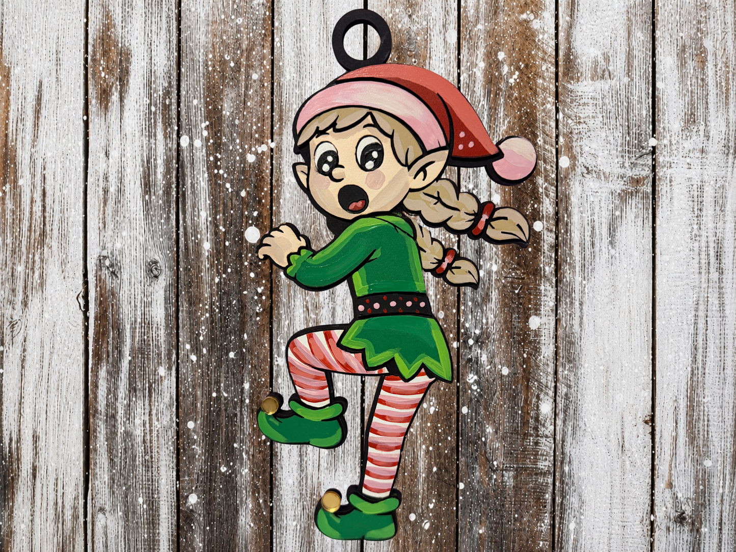 Large Hanging Christmas Decoration elf