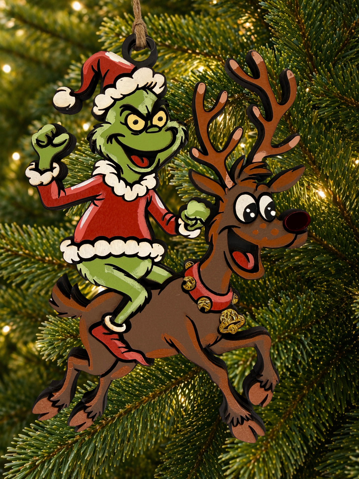 Cartoon Army Minis - Christmas Ornament grinch