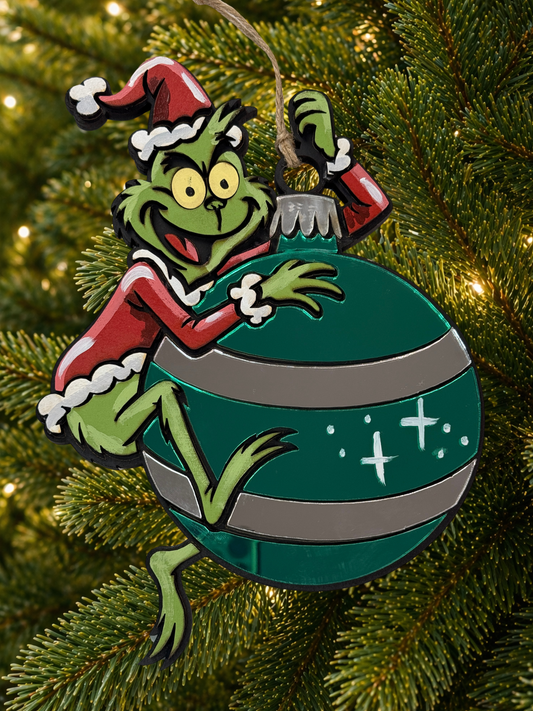 Cartoon Army Minis - Christmas Ornament grinch