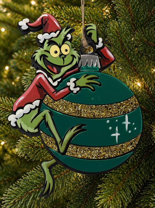 Cartoon Army Minis - Christmas Ornament grinch