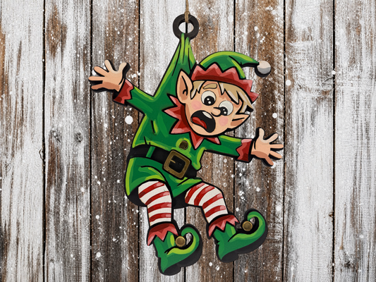 Large Hanging Christmas Decoration elf