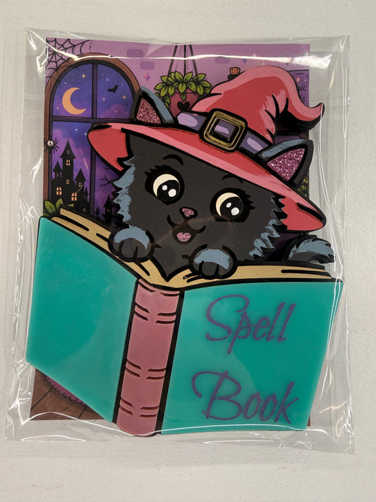 Cartoon Army Minis Magnet Halloween witch cat
