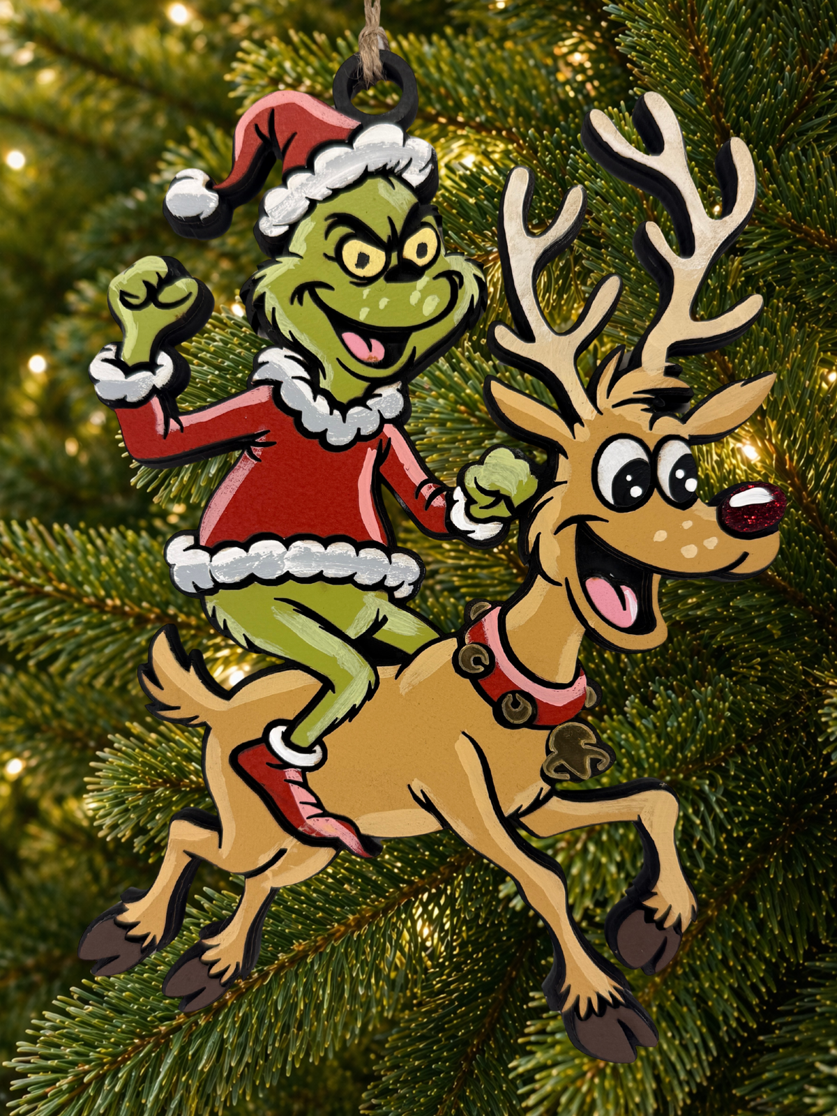 Cartoon Army Minis - Christmas Ornament grinch Reindeer