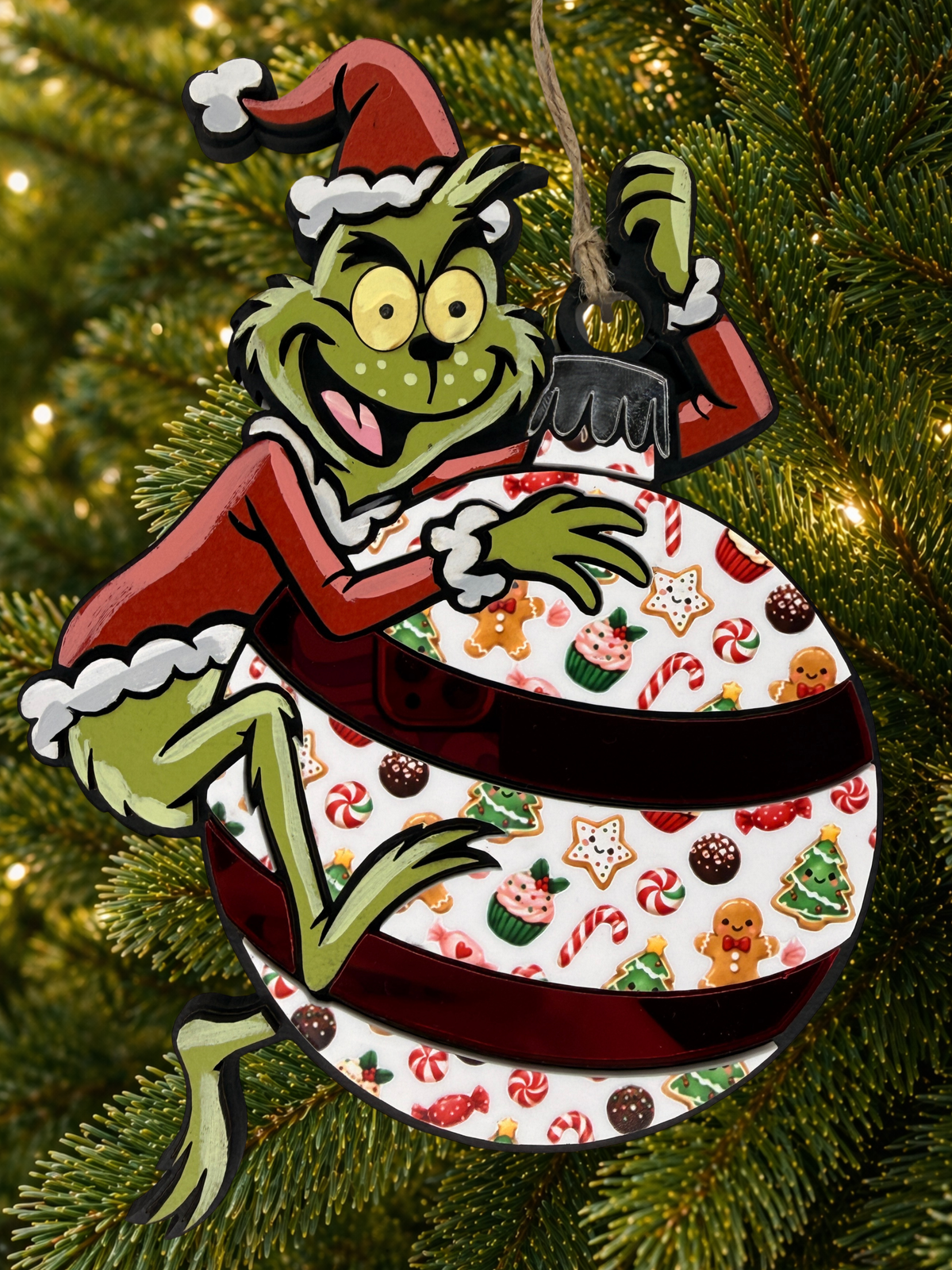 Cartoon Army Minis - Christmas Ornament grinch