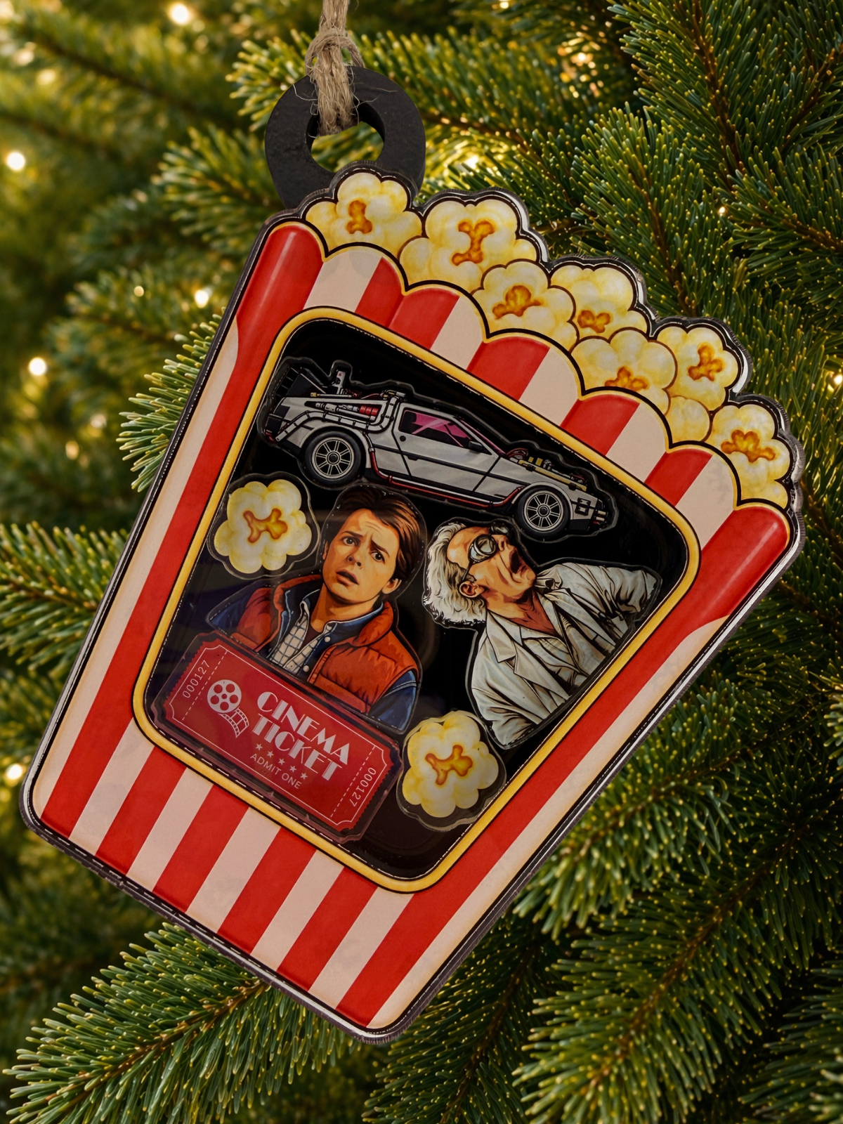 Back to the Future Christmas Halloween Decoration shaker movie memorabilia Ornament