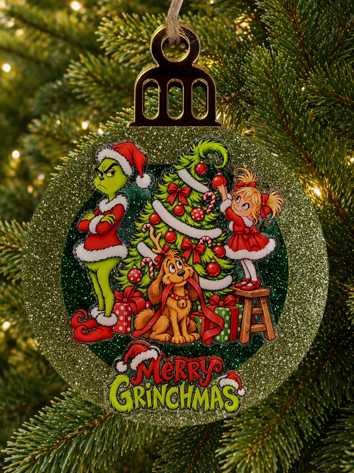 Grinch Christmas Decoration Ornament