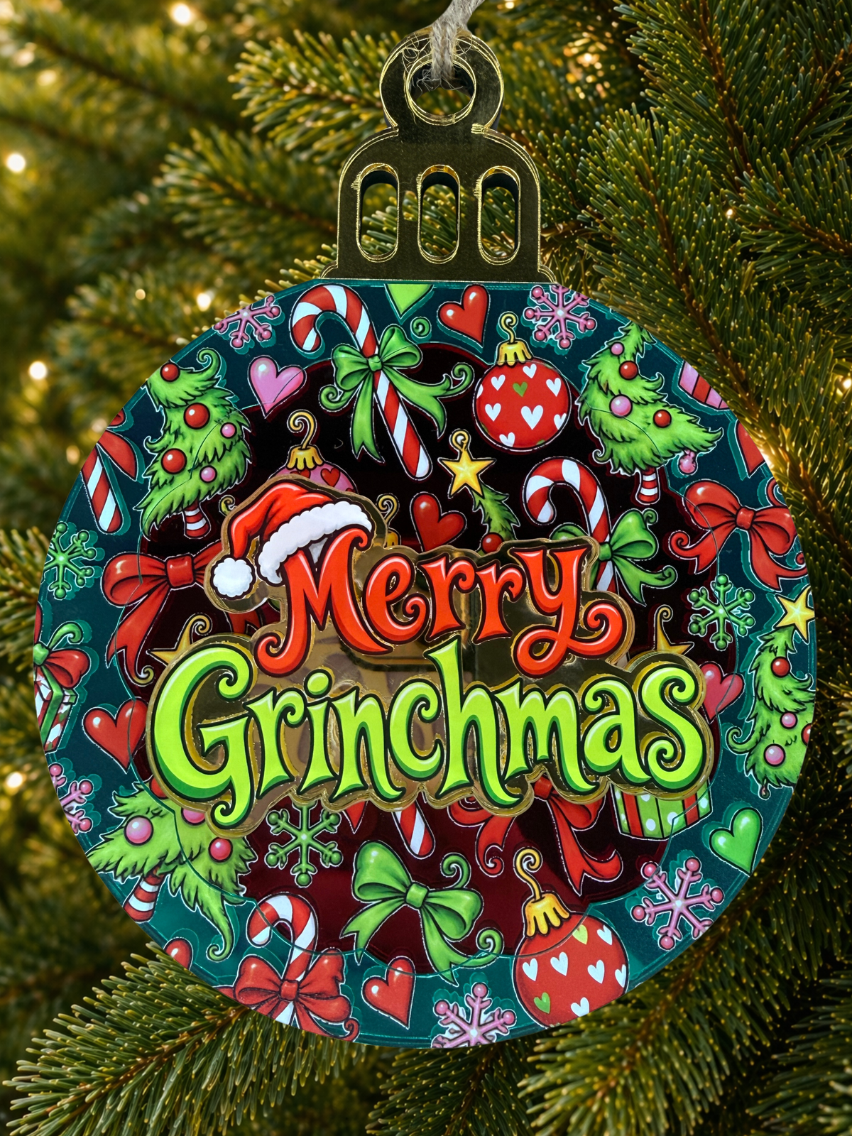 Grinch merry Christmas Christmas Decoration Ornament Bauble